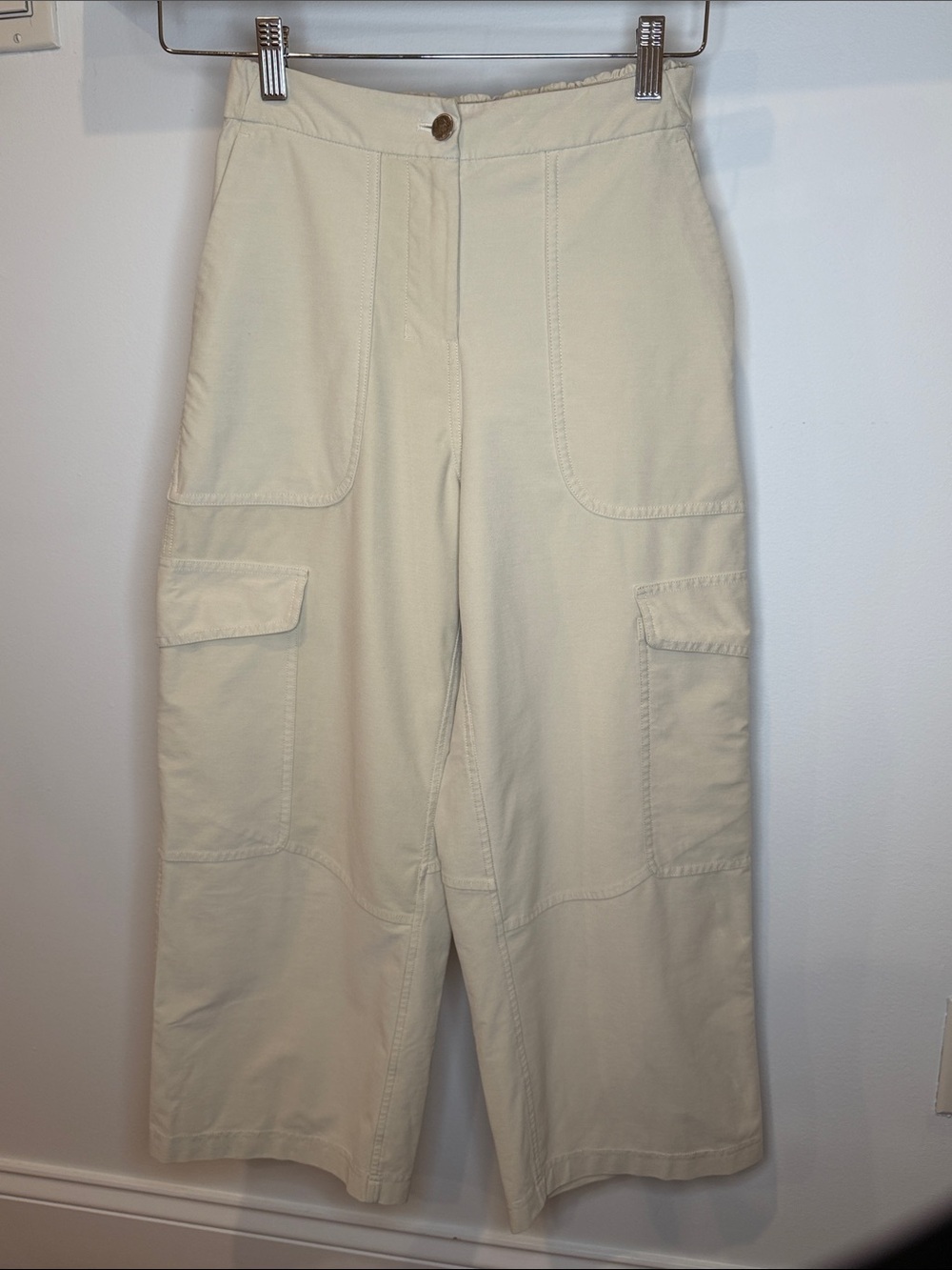 lululemon athletica Cream Cargo Wide-Leg Pants
